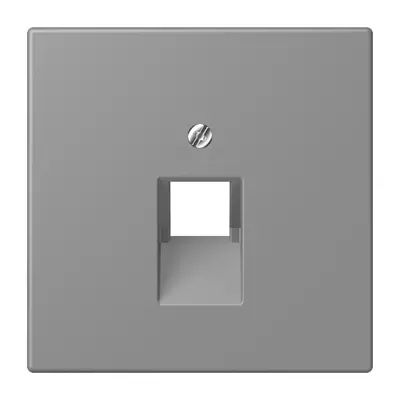 JUNG centraalplaat 1-voudig tbv RJ45 wandcontactdoos Les Couleurs gris 31 203 (LC 969-1 UA 203)