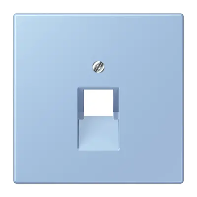 JUNG centraalplaat 1-voudig tbv RJ45 wandcontactdoos Les Couleurs outremer moyen 207 (LC 969-1 UA 207)