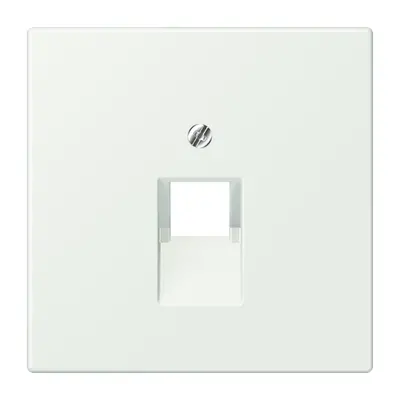 JUNG centraalplaat 1-voudig tbv RJ45 wandcontactdoos Les Couleurs outremer gris 210 (LC 969-1 UA 210)