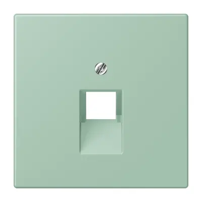 JUNG centraalplaat 1-voudig tbv RJ45 wandcontactdoos Les Couleurs vert anglais clair 217 (LC 969-1 UA 217)
