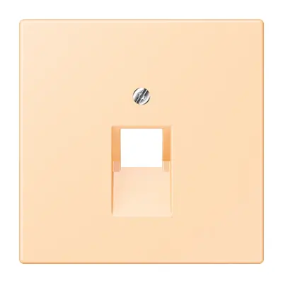 JUNG centraalplaat 1-voudig tbv RJ45 wandcontactdoos Les Couleurs ocre 223 (LC 969-1 UA 223)