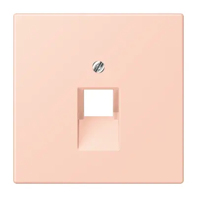JUNG centraalplaat 1-voudig tbv RJ45 wandcontactdoos Les Couleurs l'ocre rouge clair 234 (LC 969-1 UA 234)