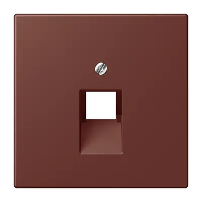 JUNG centraalplaat 1-voudig tbv RJ45 wandcontactdoos Les Couleurs terre sienne brulee 31 235 (LC 969-1 UA 235)