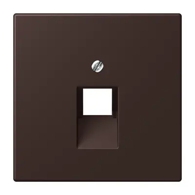 JUNG centraalplaat 1-voudig tbv RJ45 wandcontactdoos Les Couleurs terre d'ombre brulee 59 252 (LC 969-1 UA 252)