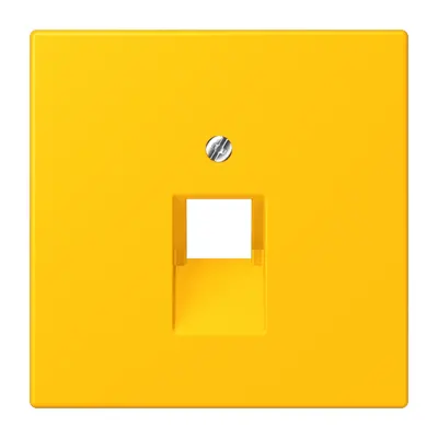 JUNG centraalplaat 1-voudig tbv RJ45 wandcontactdoos Les Couleurs le jaune vif 263 (LC 969-1 UA 263)