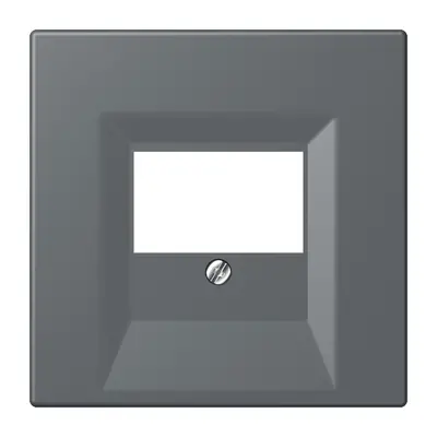 JUNG centraalplaat multimedia Les Couleurs gris fonce 31 202 (LC 969 T 202)