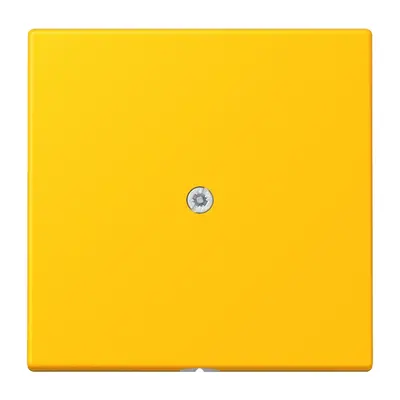JUNG centraalplaat voor snoerinvoer met trekontlasting Les Couleurs le jaune vif 263 (LC 990 A 263)