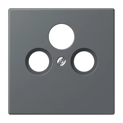 JUNG centraalplaat coax/sat Les Couleurs gris fonce 31 202 (LC 990 SAT 202)