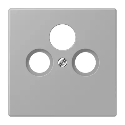 JUNG centraalplaat coax/sat Les Couleurs gris moyen 204 (LC 990 SAT 204)