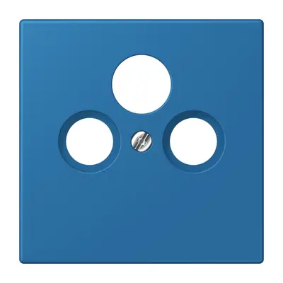 JUNG centraalplaat coax/sat Les Couleurs bleu ceruleen 31 211 (LC 990 SAT 211)