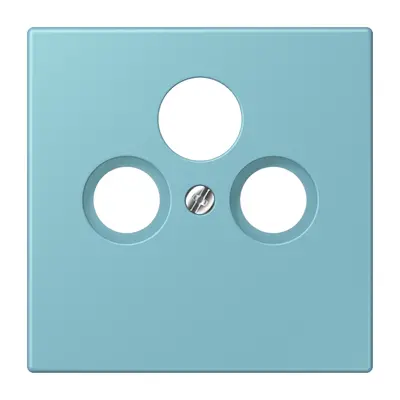 JUNG centraalplaat coax/sat Les Couleurs ceruleen moyen 213 (LC 990 SAT 213)