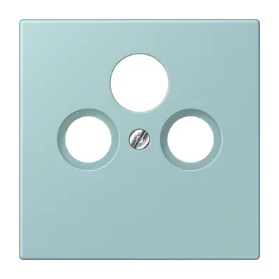 JUNG centraalplaat coax/sat Les Couleurs ceruleen clair 214 (LC 990 SAT 214)