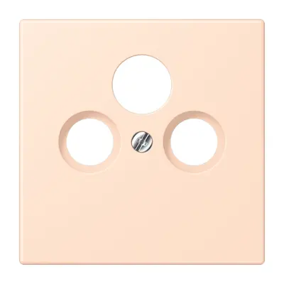 JUNG centraalplaat coax/sat Les Couleurs rose pale 228 (LC 990 SAT 228)