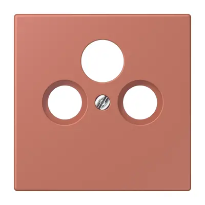 JUNG centraalplaat coax/sat Les Couleurs terre sienne brique 236 (LC 990 SAT 236)