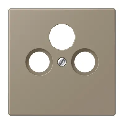 JUNG centraalplaat coax/sat Les Couleurs ombre naturelle moyenne 242 (LC 990 SAT 242)