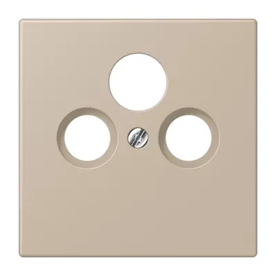 JUNG centraalplaat coax/sat Les Couleurs ombre naturelle claire 243 (LC 990 SAT 243)