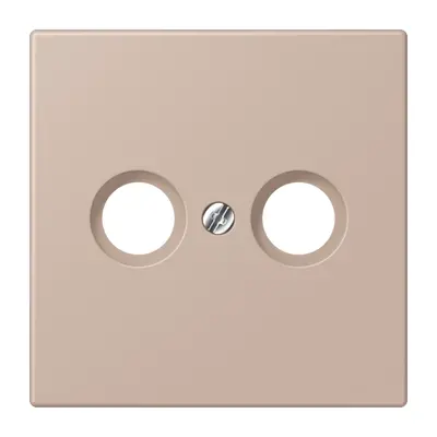 JUNG centraalplaat antenne-coax Les Couleurs ombre brulee clair 240 (LC 990 TV 240)