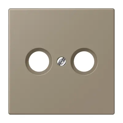 JUNG centraalplaat antenne-coax Les Couleurs ombre naturelle moyenne 242 (LC 990 TV 242)