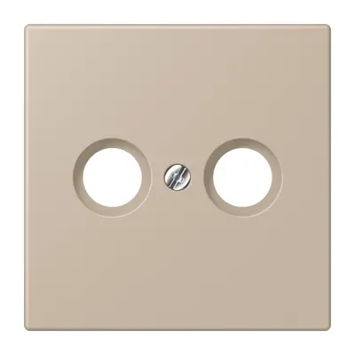 JUNG centraalplaat antenne-coax Les Couleurs ombre naturelle claire 243 (LC 990 TV 243)