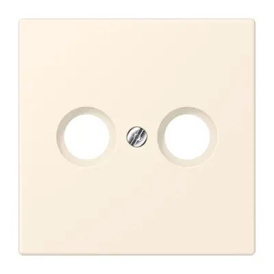 JUNG centraalplaat antenne-coax Les Couleurs blanc ivoire 245 (LC 990 TV 245)