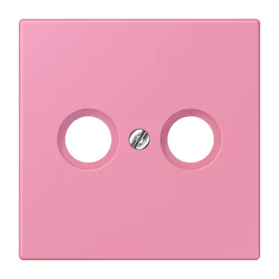 JUNG centraalplaat antenne-coax Les Couleurs rose vif 246 (LC 990 TV 246)