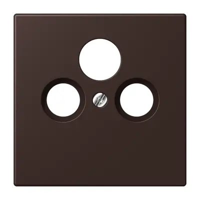 JUNG centraalplaat coax/sat Les Couleurs terre d'ombre brulee 59 252 (LC 990 SAT 252)