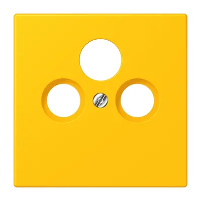 JUNG centraalplaat coax/sat Les Couleurs le jaune vif 263 (LC 990 SAT 263)