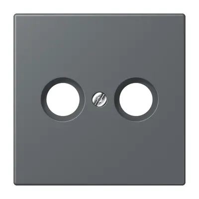 JUNG centraalplaat antenne-coax Les Couleurs gris fonce 31202 (LC 990 TV 202)