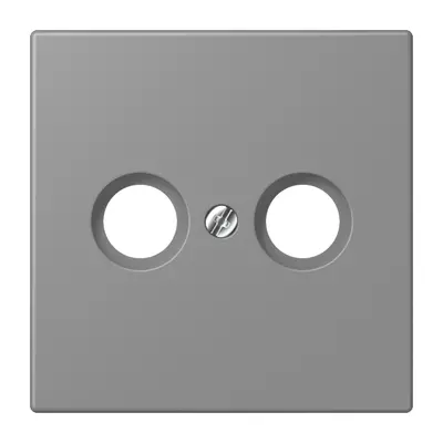 JUNG centraalplaat antenne-coax Les Couleurs gris 31 203 (LC 990 TV 203)