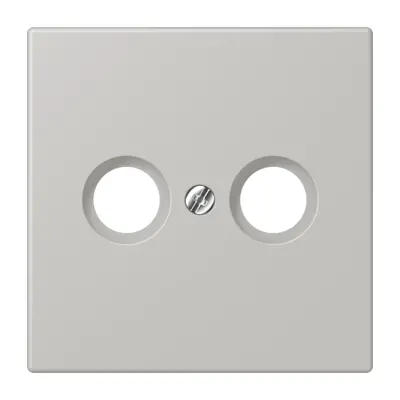 JUNG centraalplaat antenne-coax Les Couleurs gris clair 31 205 (LC 990 TV 205)