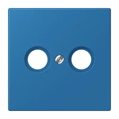 JUNG centraalplaat antenne-coax Les Couleurs bleu ceruleen 31 211 (LC 990 TV 211)