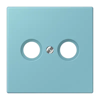 JUNG centraalplaat antenne-coax Les Couleurs ceruleen moyen 213 (LC 990 TV 213)