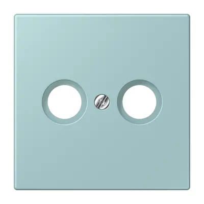 JUNG centraalplaat antenne-coax Les Couleurs ceruleen clair 214 (LC 990 TV 214)