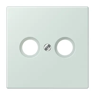 JUNG centraalplaat antenne-coax Les Couleurs ceruleen pale 215 (LC 990 TV 215)