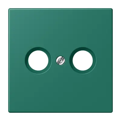 JUNG centraalplaat antenne-coax Les Couleurs vert anglais 216 (LC 990 TV 216)