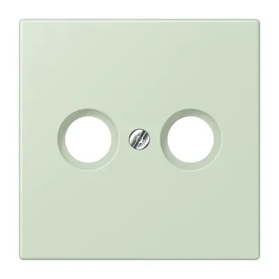 JUNG centraalplaat antenne-coax Les Couleurs vert anglais pale 218 (LC 990 TV 218)