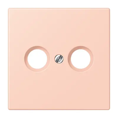 JUNG centraalplaat antenne-coax Les Couleurs l'ocre rouge clair 234 (LC 990 TV 234)