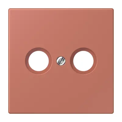 JUNG centraalplaat antenne-coax Les Couleurs terre sienne brique 236 (LC 990 TV 236)