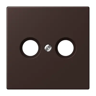 JUNG centraalplaat antenne-coax Les Couleurs terre d'ombre brulee 59 252 (LC 990 TV 252)