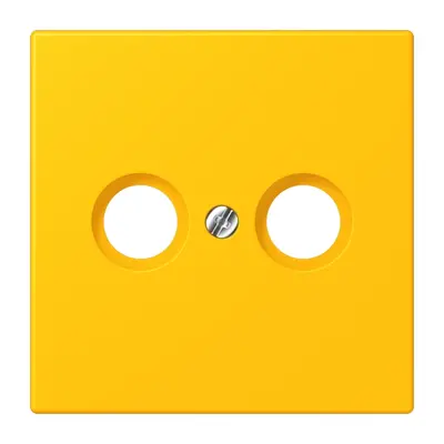 JUNG centraalplaat antenne-coax Les Couleurs le jaune vif 263 (LC 990 TV 263)