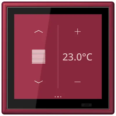 JUNG KNX ruimtecontroller Les Couleurs le rubis 255 (LC 459 D1 S 255)