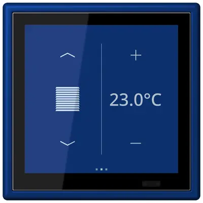 JUNG KNX ruimtecontroller Les Couleurs bleu outremer fonce 261 (LC 459 D1 S 261)