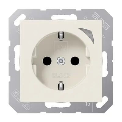 JUNG HOME wandcontactdoos randaarde A-range creme (BT A 1521 S)