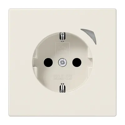 JUNG HOME wandcontactdoos randaarde Energy LS990 creme (BT LS 1521 SE)