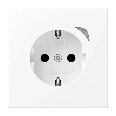 JUNG HOME wandcontactdoos randaarde LS990 sneeuwwit mat (BT LS 1521 S WWM)