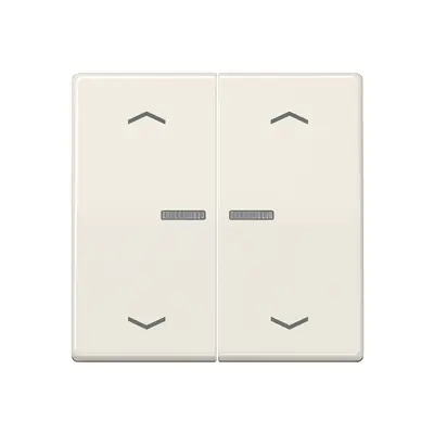 JUNG HOME dimmerknop 2-voudig met pijlsymbolen AS500 creme (BT AS 17102 P)