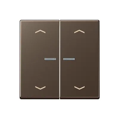 JUNG HOME dimmerknop 2-voudig met pijlsymbolen A-range mokka (BT A 17102 P MO)