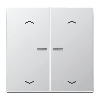 JUNG HOME dimmerknop 2-voudig met pijlsymbolen LS990 aluminium (BT AL 17102 P)