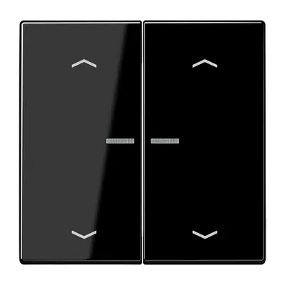 JUNG HOME dimmerknop 2-voudig met pijlsymbolen LS990 zwart glans (BT LS 17102 P SW)