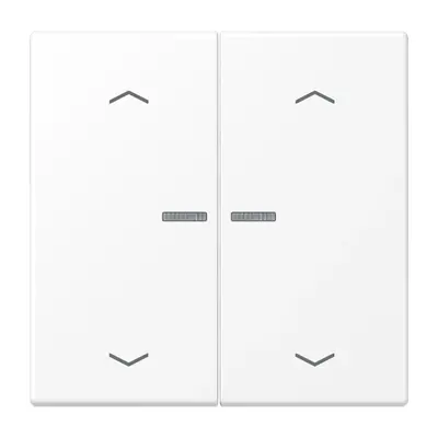JUNG HOME dimmerknop 2-voudig met pijlsymbolen LS990 sneeuwwit mat (BT LS 17102 P WWM)